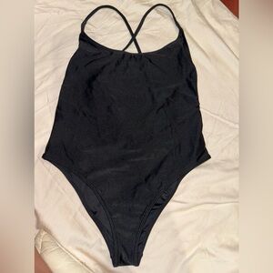 Forever 21 Black One Piece Swimsuit - Size Medium